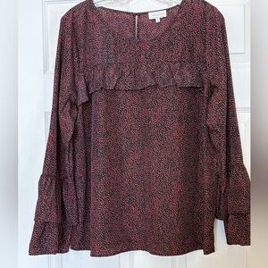 Lucky Brand Black and Red Top
